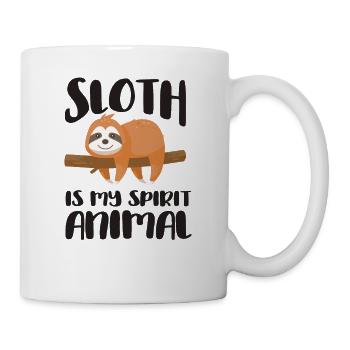 Paresse - La paresse est mon animal spirituel - Cadeau - Mug blanc - blanc - Droite