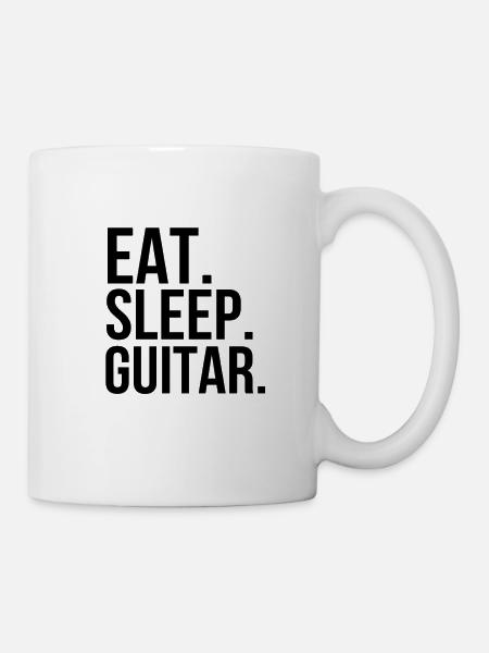 Gitarre - Tasse - Weiß