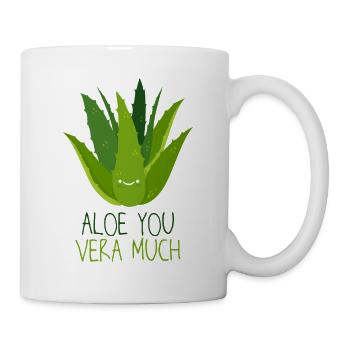 Aloe You Vera Much Déclaration d’amour Jeu de parole - Mug blanc - blanc - Droite