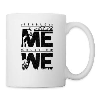 Umweltverschmutzung save the planet - Tasse - Weiß - Rechts