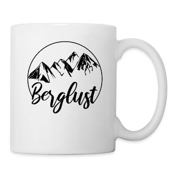 Berglust - Alpen Berg Wandern Berge Bergsteiger - Tasse - Weiß - Rechts