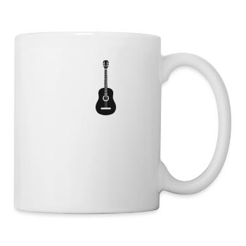 Heart beat guitar - Mug - white - Right
