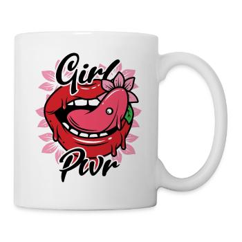 Girl Pwr Hot Girl Sexy Girl Girl Power Girl - Mug - white - Right