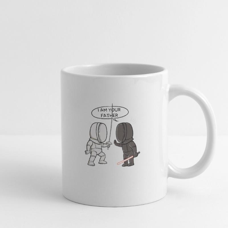 Escrime escrime épée épée épée épée sabre Mug blanc