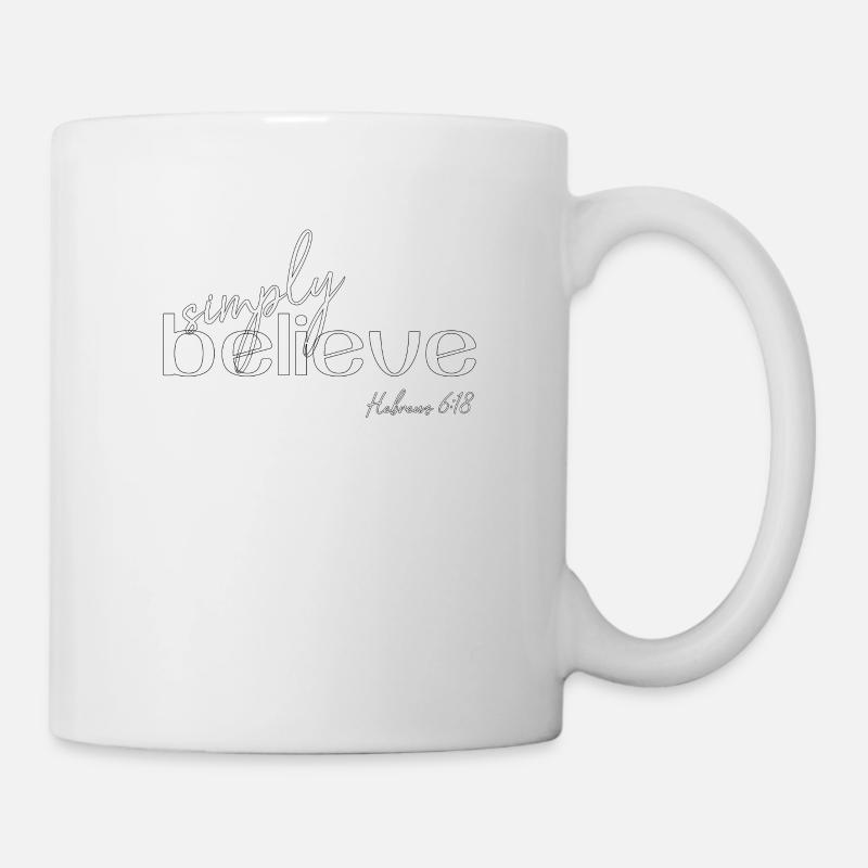 Christian Design - Simply Believe - Mug - white
