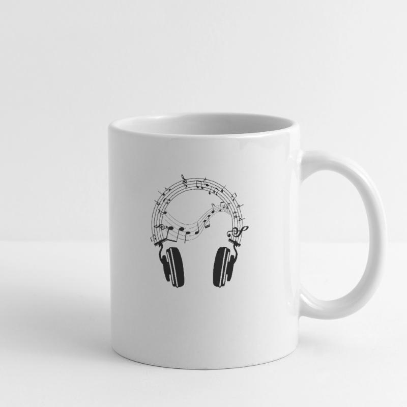 Beats & Notes: Kopfhörer-Design Tasse