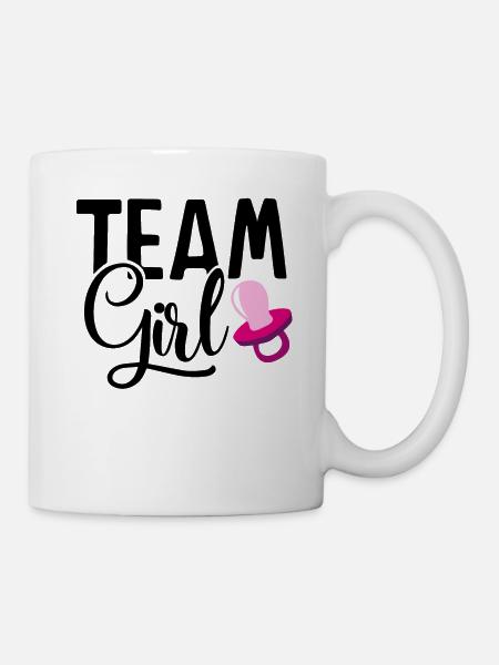 Team Mädchen für werdende Eltern - Tasse - Weiß