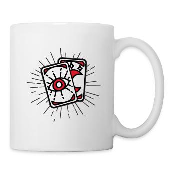 Tarot Cards Clairvoyant Card Laying - Mug - white - Right