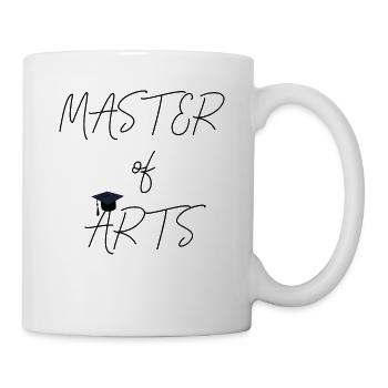 Remise des diplômes Master Shirt Shirt Master of Arts - Mug blanc - blanc - Droite