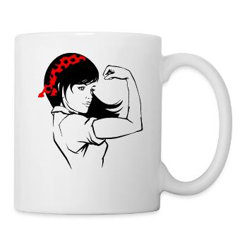 Frauenpower - Tasse - Weiß - Rechts