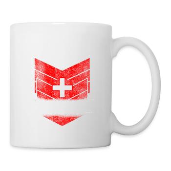 1291 Schweiz Flagge Vaterland Ehre Stolz Geschenk - Tasse - Weiß - Rechts