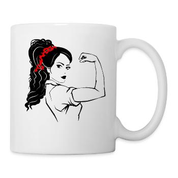 Femme indépendante - Mug blanc - blanc - Droite