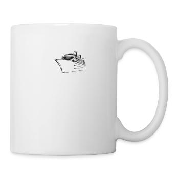 Croisière bateau de croisière coeur-cadeau - Mug blanc - blanc - Droite