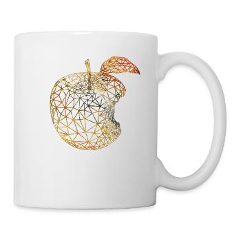 Poly Apple Golden - Mug - white - Right