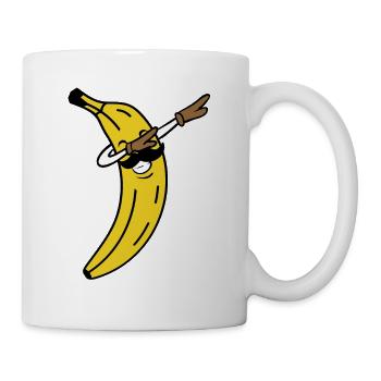 BANANA DAB MUSTACHE - Mug blanc - blanc - Droite