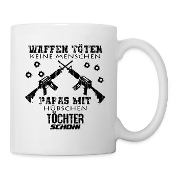 Vater Tochter - Tasse - Weiß - Rechts