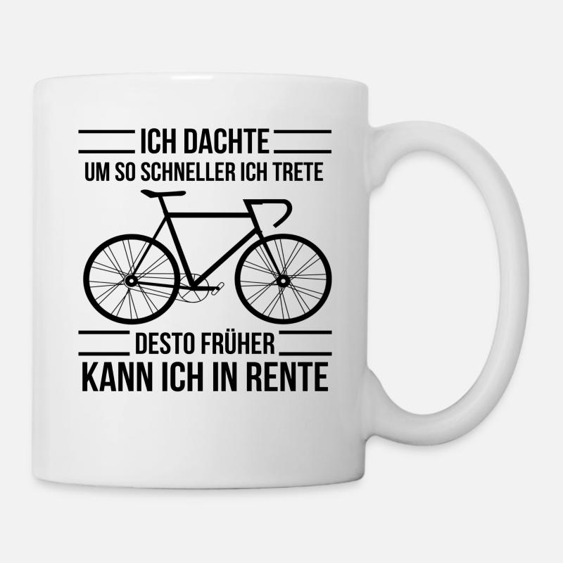 Rennrad - Tasse - Weiß