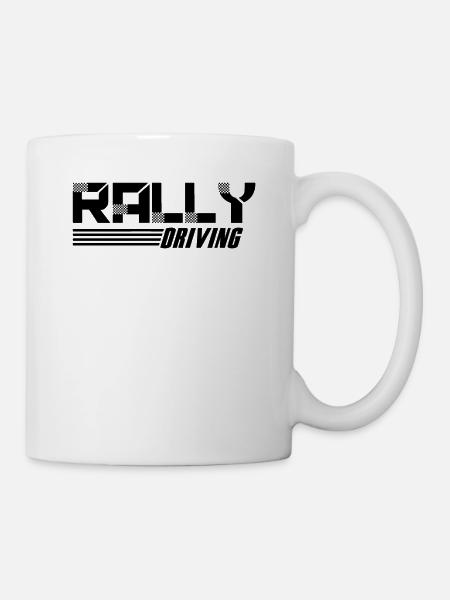 Autorennen Rallye Rallyefahrer Rennfahrer Rally - Tasse - Weiß