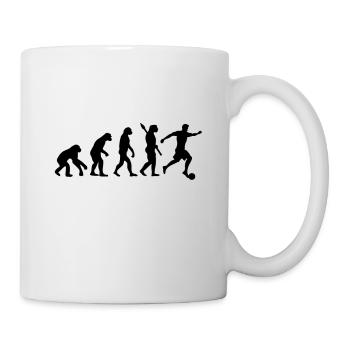 Evolution Football Sport Ball Development Hobby - Mug - white - Right