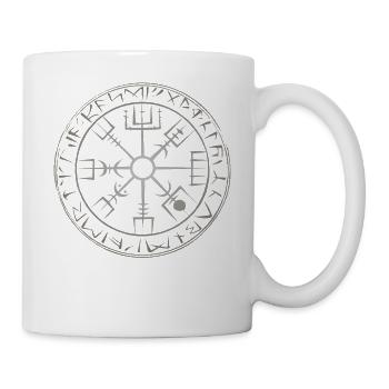 Viking Refuge Rune circle - Mug - white - Right