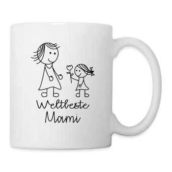 Weltbeste Mami - Tasse - Weiß - Rechts