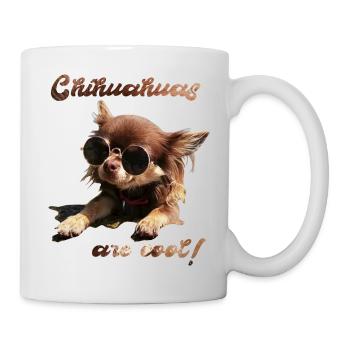Chihuahua T-Shirts Chihuahuas are cool - Mug - white - Right