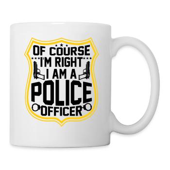 POLICIER Police Policier - Mug blanc - blanc - Droite
