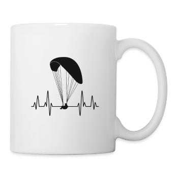 Parapente Parapente Battement de coeur - Mug blanc - blanc - Droite