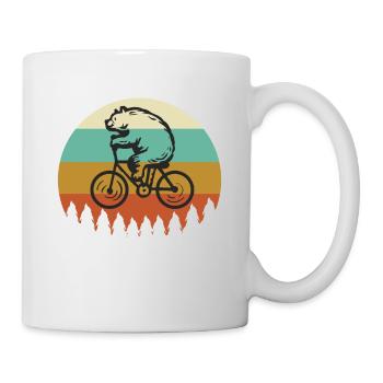 Bike Bear Vintage - Mug - white - Right