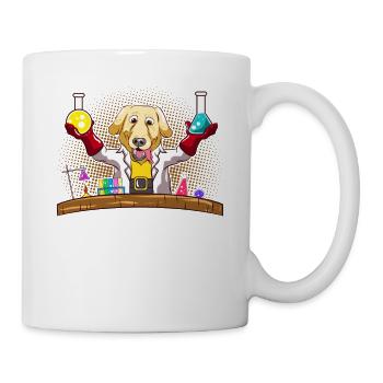 Labrador retriever chien laboratoire chimie chimie - Mug blanc - blanc - Droite