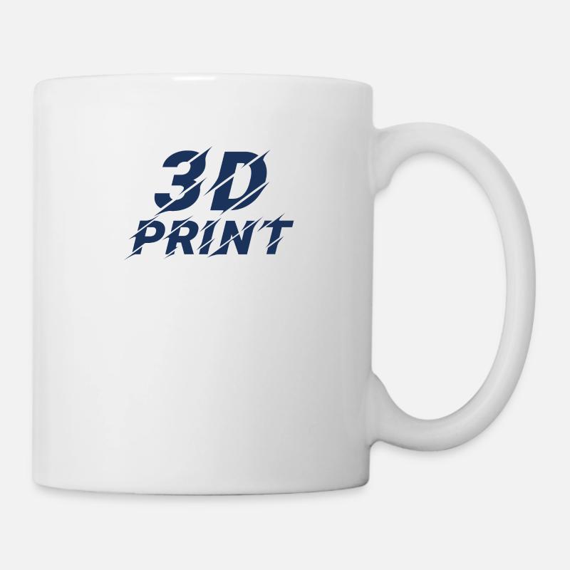 3D Druck Drucker Drucken 3D - Tasse - Weiß