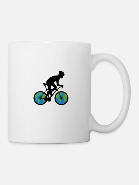 Vélo Protection de l'environnement Protection du climat - Mug blanc - blanc