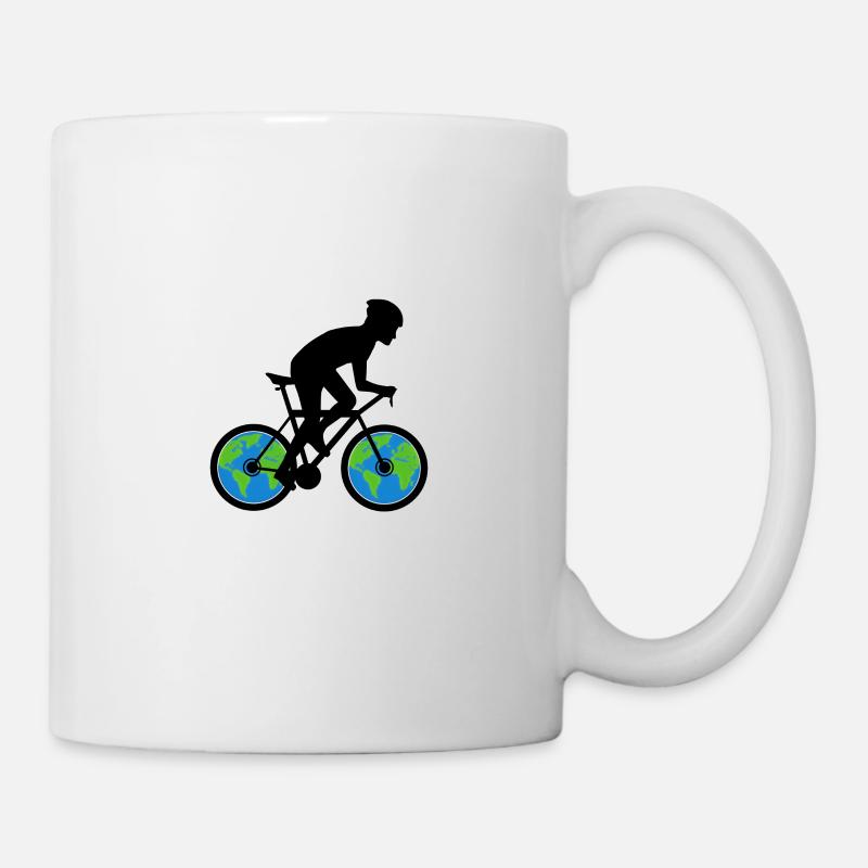 Vélo Protection de l'environnement Protection du climat - Mug blanc - blanc