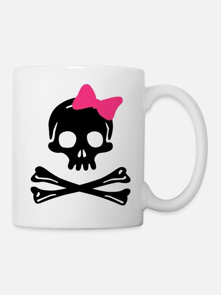 Schädel - Tasse - Weiß
