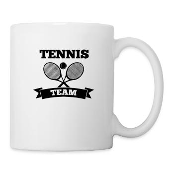 Équipe de tennis - Mug blanc - blanc - Droite