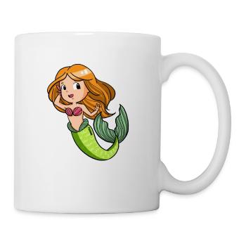 Meerjungfrau Mädchen Manga Wasser Nixe Geschenk - Tasse - Weiß - Rechts