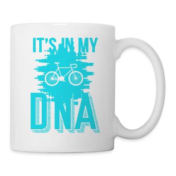 BIKE IT’S IN MY DNA - Mug blanc - blanc - Droite