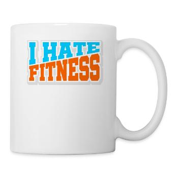 No Sports Anti Fitness kein Sport sucks Geschenk - Tasse - Weiß - Rechts