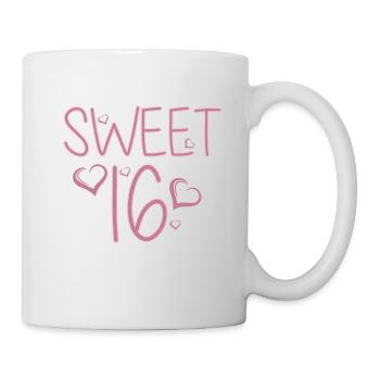 Sweet 16 th Geburtstag Party Geschenk - Tasse - Weiß - Rechts