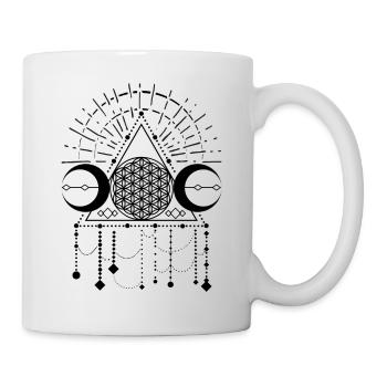 Bouddhisme fleur symbole symbole festival yoga - Mug blanc - blanc - Droite