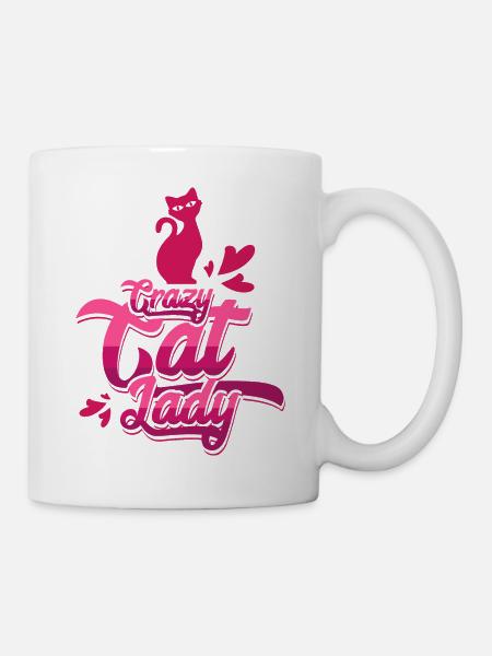 Crazy Cat Lady - Tasse - Weiß
