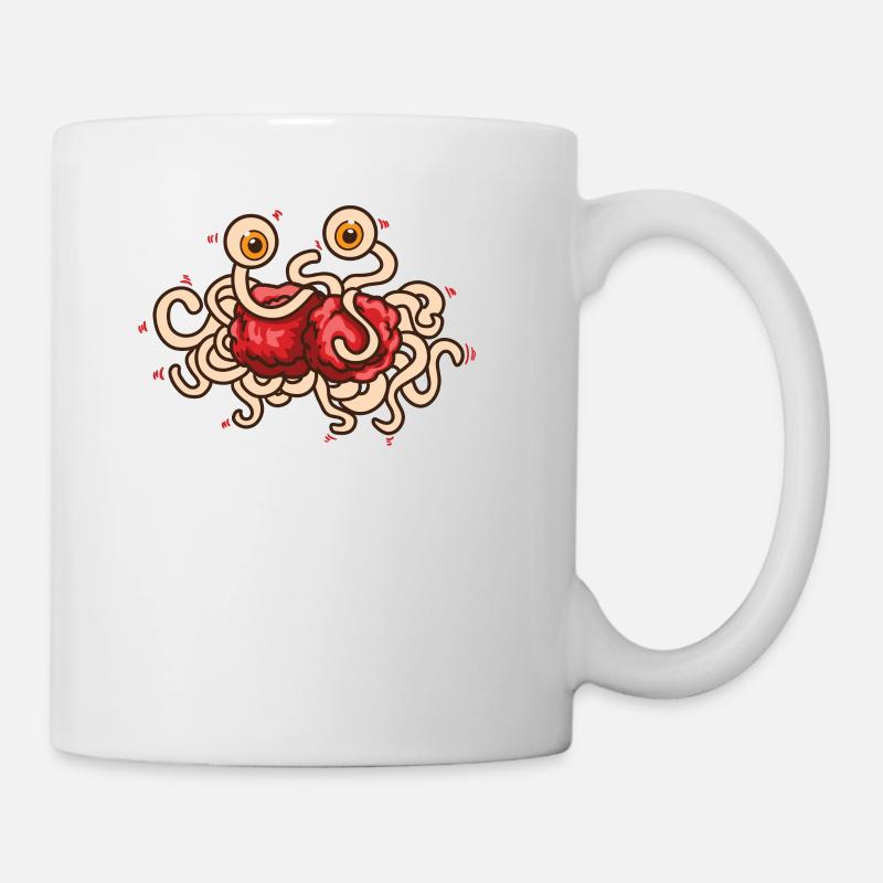 Spaghettimonster Pastafarianismus Pastafari - Tasse - Weiß