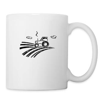 Trecker Tracktor | Cadeau pour les agriculteurs et les agriculteurs - Mug blanc - blanc - Droite