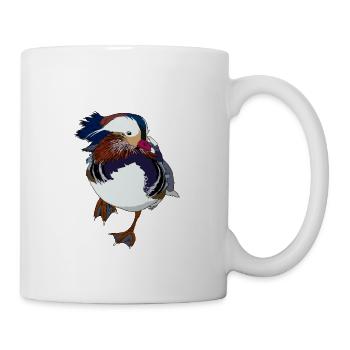 Mandarin duck popular among ducks connoisseur gift - Mug - white - Right