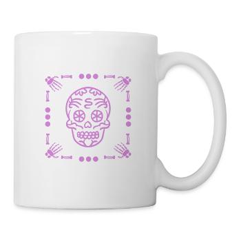 Tête de mort mexicaine - Skull Pink - Mug blanc - blanc - Droite