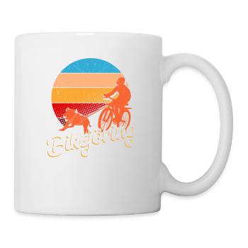 Bikejoring - Mug blanc - blanc - Droite