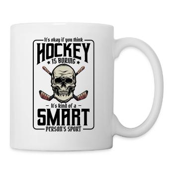 Eishockey - Tasse - Weiß - Rechts