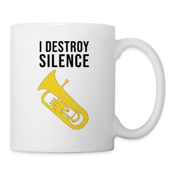 Euphonium - I DESTROY SILENCE - Tasse - Weiß - Rechts
