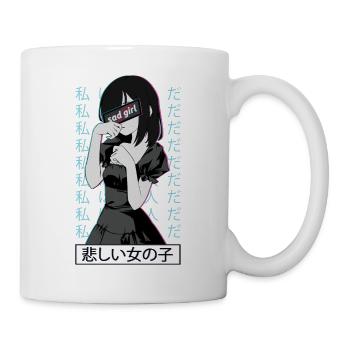 Anime Sad Waifu - Tasse - Weiß - Rechts