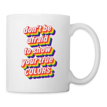 Gay Lesbian LGBT Homosexuality Colors - Mug - white - Right